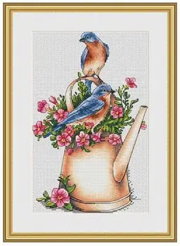 Needlework 14CT 16CT 18CT Cross Stitch, DIY Count Cross Stitch, Embroidery Set, Bird on the watering can
Needlework 14CT 16CT 18CT Cross Stitch, DIY Count Cross Stitch, Embroidery Set, Bird on the watering can