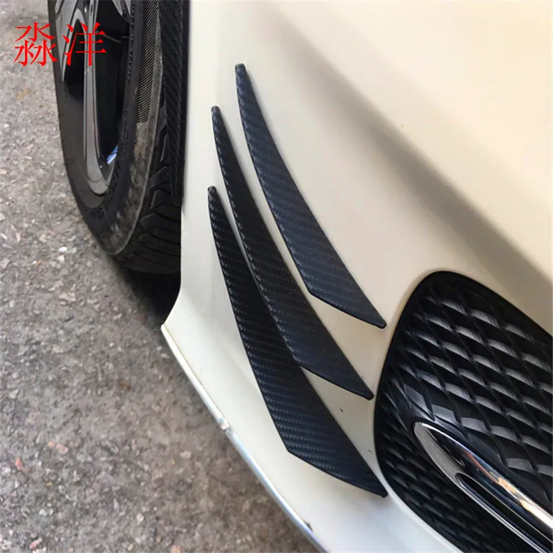 car styling 6pcs(one set) Universal Fit Front Bumper Lip Splitter Fins Body Spoiler for subaru mercedes w204 BMW e46
car styling 6pcs(one set) Universal Fit Front Bumper Lip Splitter Fins Body Spoiler for subaru mercedes w204 BMW e46
