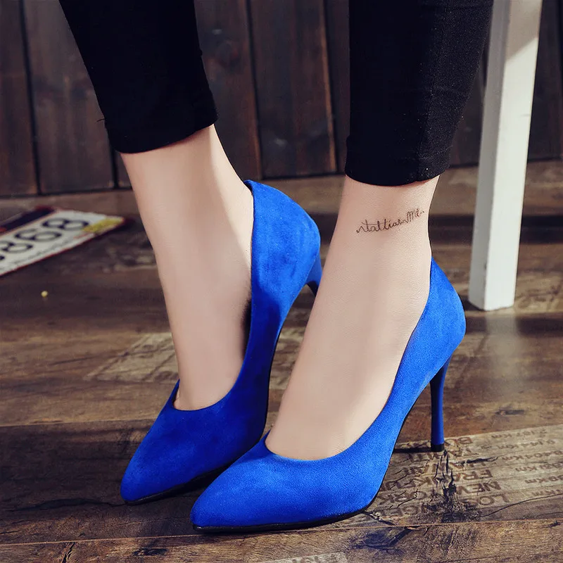 Dropshipping Sexy Stiletto 8cm High Heel Shoes Woman Pointed Flock Shallow Pumps Ladies Work Shoes Chaussure Femme Wedding SE626
Dropshipping Sexy Stiletto 8cm High Heel Shoes Woman Pointed Flock Shallow Pumps Ladies Work Shoes Chaussure Femme Wedding SE626