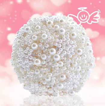 Luxurious Full Pearls Adorned Wedding Bouquet Bridal Bouquet Robe De Mariage Handhold For Bride New Design
Luxurious Full Pearls Adorned Wedding Bouquet Bridal Bouquet Robe De Mariage Handhold For Bride New Design