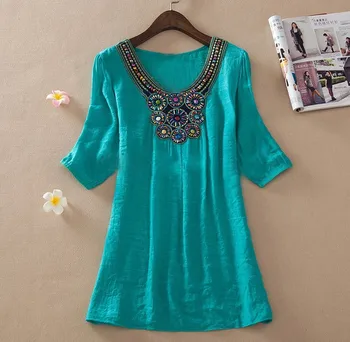 2015 Fashion Women Floral Embroidery Plus Size Chiffon camisas blusa Women Fashion Tops Shirts Blouse Casual Shirts
2015 Fashion Women Floral Embroidery Plus Size Chiffon camisas blusa Women Fashion Tops Shirts Blouse Casual Shirts