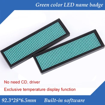 44x11 Dots Green Color Scrolling Message LED Name Badge, Rechargeable LED Name Tag
44x11 Dots Green Color Scrolling Message LED Name Badge, Rechargeable LED Name Tag