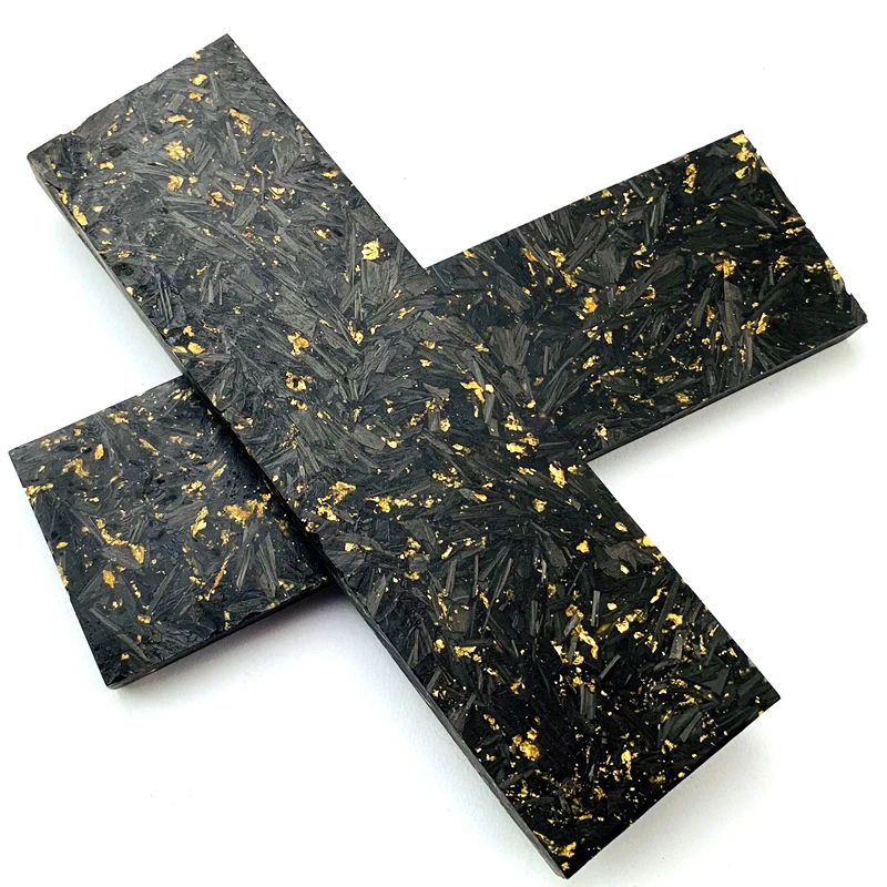 Shred Carbon Fiber-Gold Copper DIY Knife handle Material make knife handle Carbon Fiber Material
Shred Carbon Fiber-Gold Copper DIY Knife handle Material make knife handle Carbon Fiber Material
