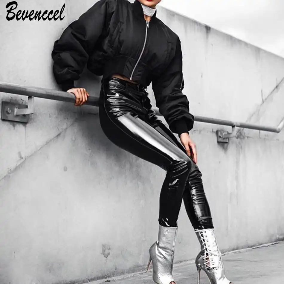 hot pink patent leather pants