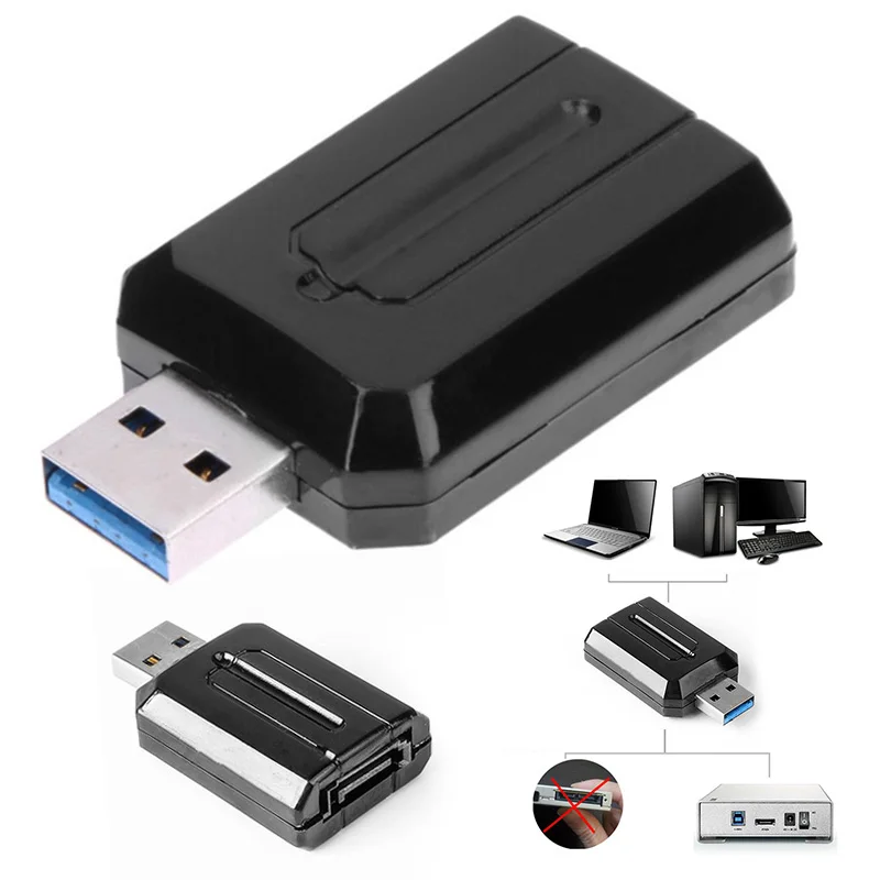 USB 3.0 To ESATA Plug and Play Converter Adapter for External 2.5 3.5 HDD Great Compatibility for Devices with ESATA Port
USB 3.0 To ESATA Plug and Play Converter Adapter for External 2.5 3.5 HDD Great Compatibility for Devices with ESATA Port
