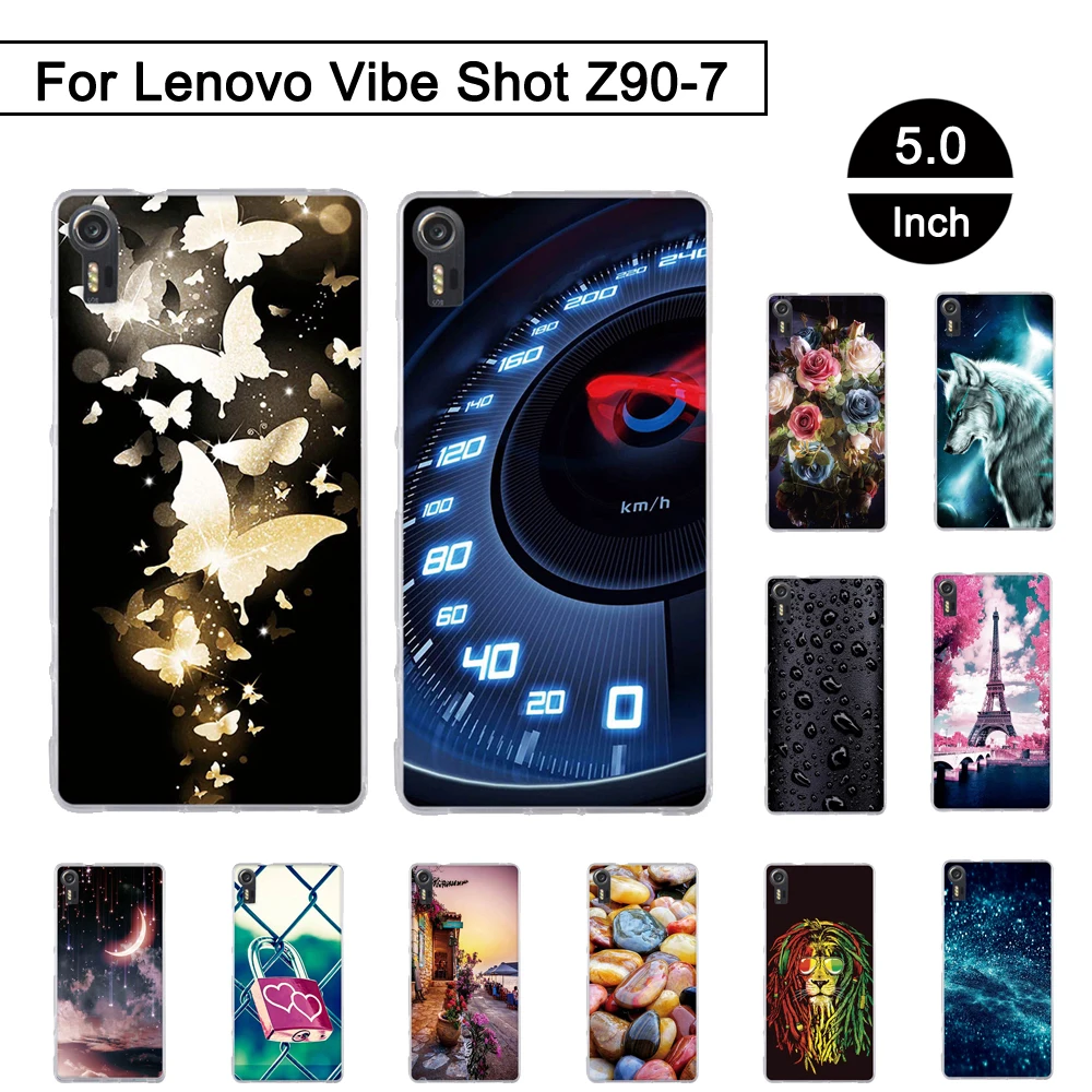 Чехол для Lenovo Vibe Shot чехол задней панели телефона Max z90 7 силиконовый Fundas shot Z90 7|phone