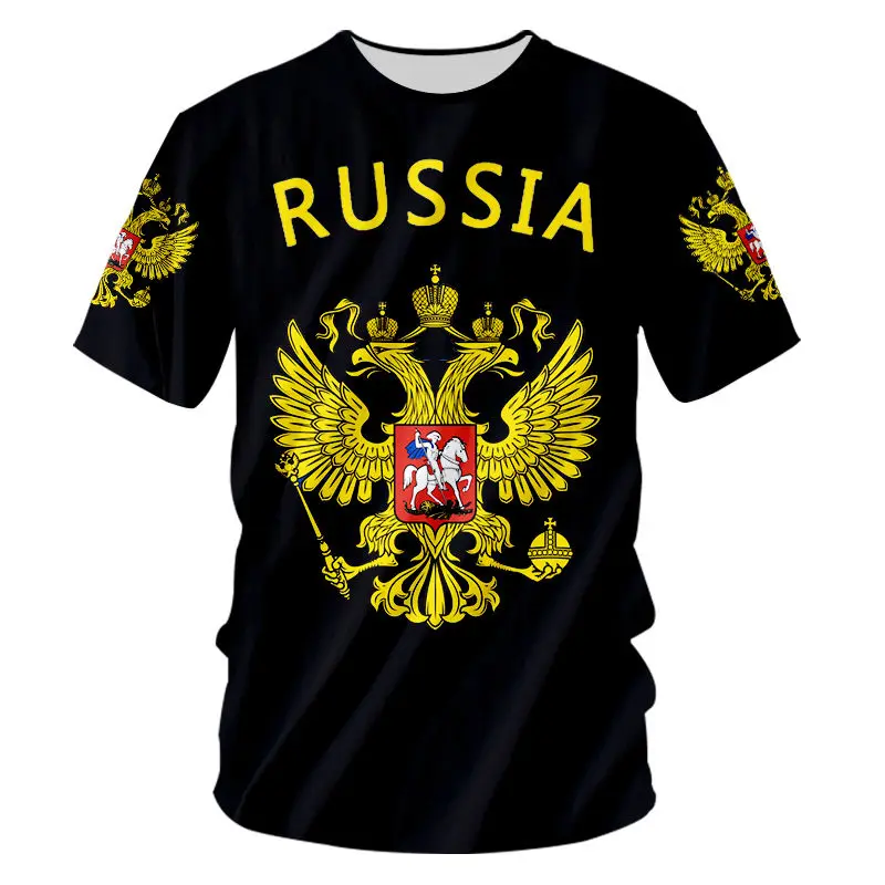 Custom S-7XL Russian T shirt Men Women Funny 3d Russia Flag Eagle Print Summer Casual T-shirt Unisex Hip Hop Punk Rock Tee Shirt
Custom S-7XL Russian T shirt Men Women Funny 3d Russia Flag Eagle Print Summer Casual T-shirt Unisex Hip Hop Punk Rock Tee Shirt