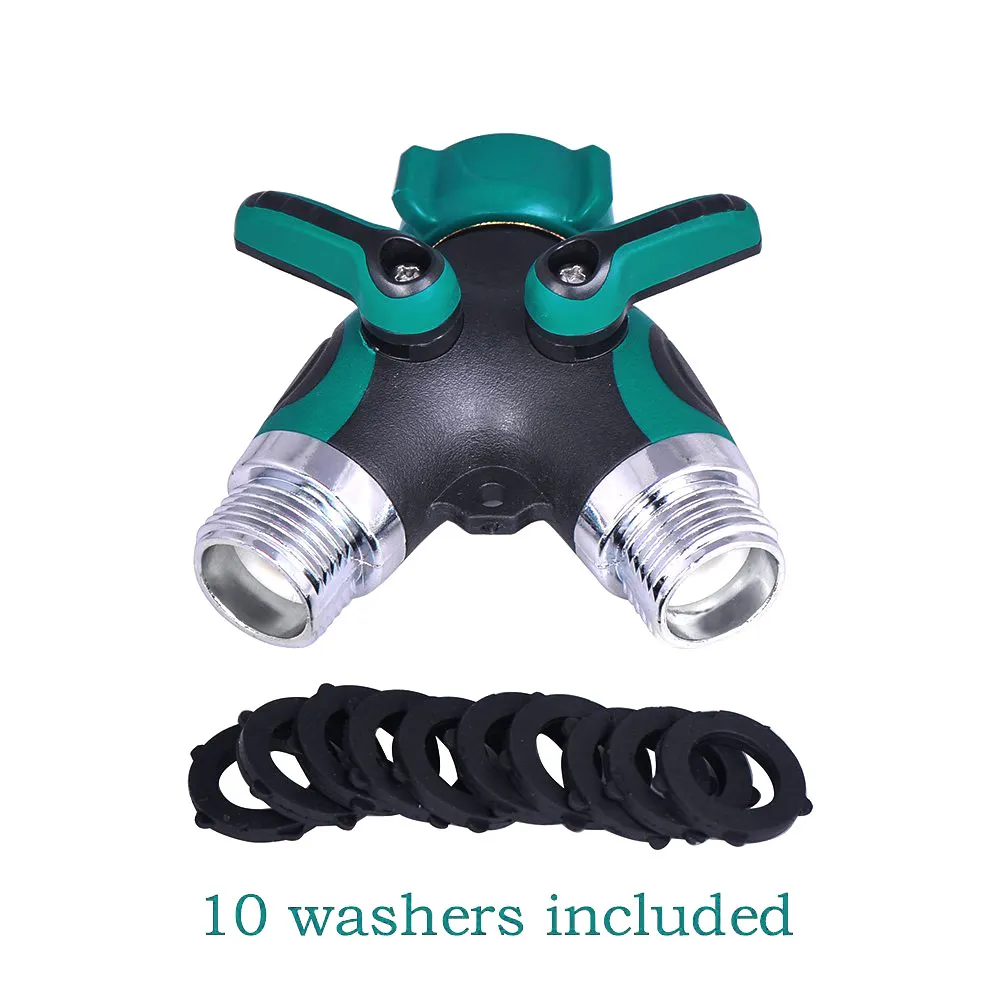 Water Hose Splitter With 10Pcs Hoses Washer Outdoor Faucet Sprinkler Drip Systems Ball Valve Garden Y Connector Hose WXV Sale
Water Hose Splitter With 10Pcs Hoses Washer Outdoor Faucet Sprinkler Drip Systems Ball Valve Garden Y Connector Hose WXV Sale