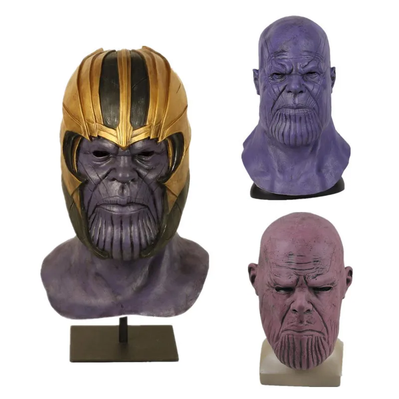 Hot Superhero Movie The Avengers Villain Thanos Mask Cosplay Costumes Props Purple Helmet Latex Party Halloween Marvel Fans Gift
Hot Superhero Movie The Avengers Villain Thanos Mask Cosplay Costumes Props Purple Helmet Latex Party Halloween Marvel Fans Gift