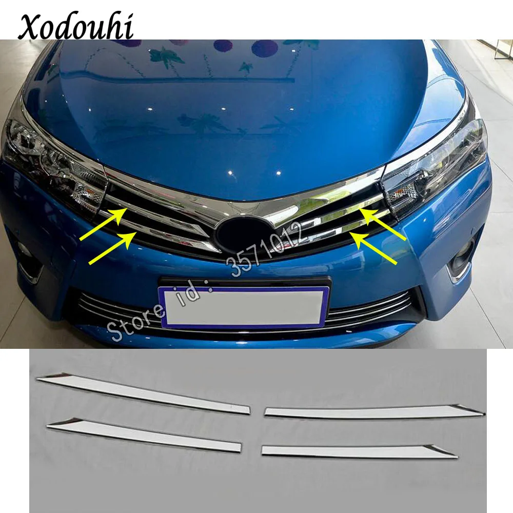 For Toyota Corolla Altis 2014 2015 2016 car body styling cover detector ABS chrome trim Front up Grid Grill Grille hoods 4pcs
For Toyota Corolla Altis 2014 2015 2016 car body styling cover detector ABS chrome trim Front up Grid Grill Grille hoods 4pcs