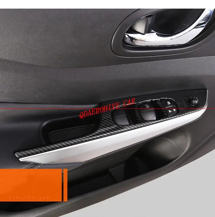 QDAEROHIVE Car Interior Door Window Lift Switch Panel Covers Trim Car-styling Decoration 4pcs FOR Nissan Navara NP300 2017-2019
QDAEROHIVE Car Interior Door Window Lift Switch Panel Covers Trim Car-styling Decoration 4pcs FOR Nissan Navara NP300 2017-2019