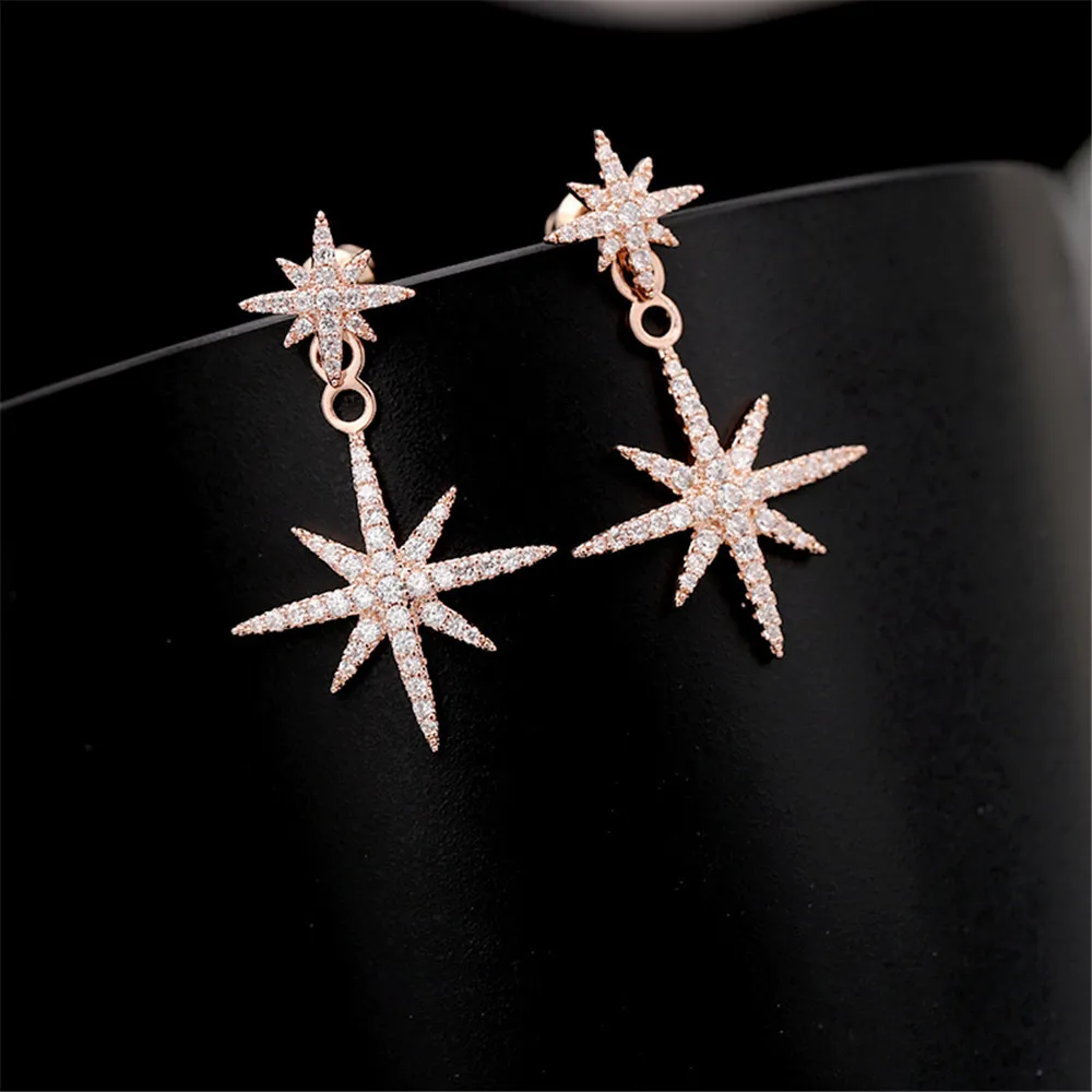 New Delicate Copper With Cubic Zirconia Star Earrings White Gold Color Crystal Stud Earrings For Women Jewelry
New Delicate Copper With Cubic Zirconia Star Earrings White Gold Color Crystal Stud Earrings For Women Jewelry