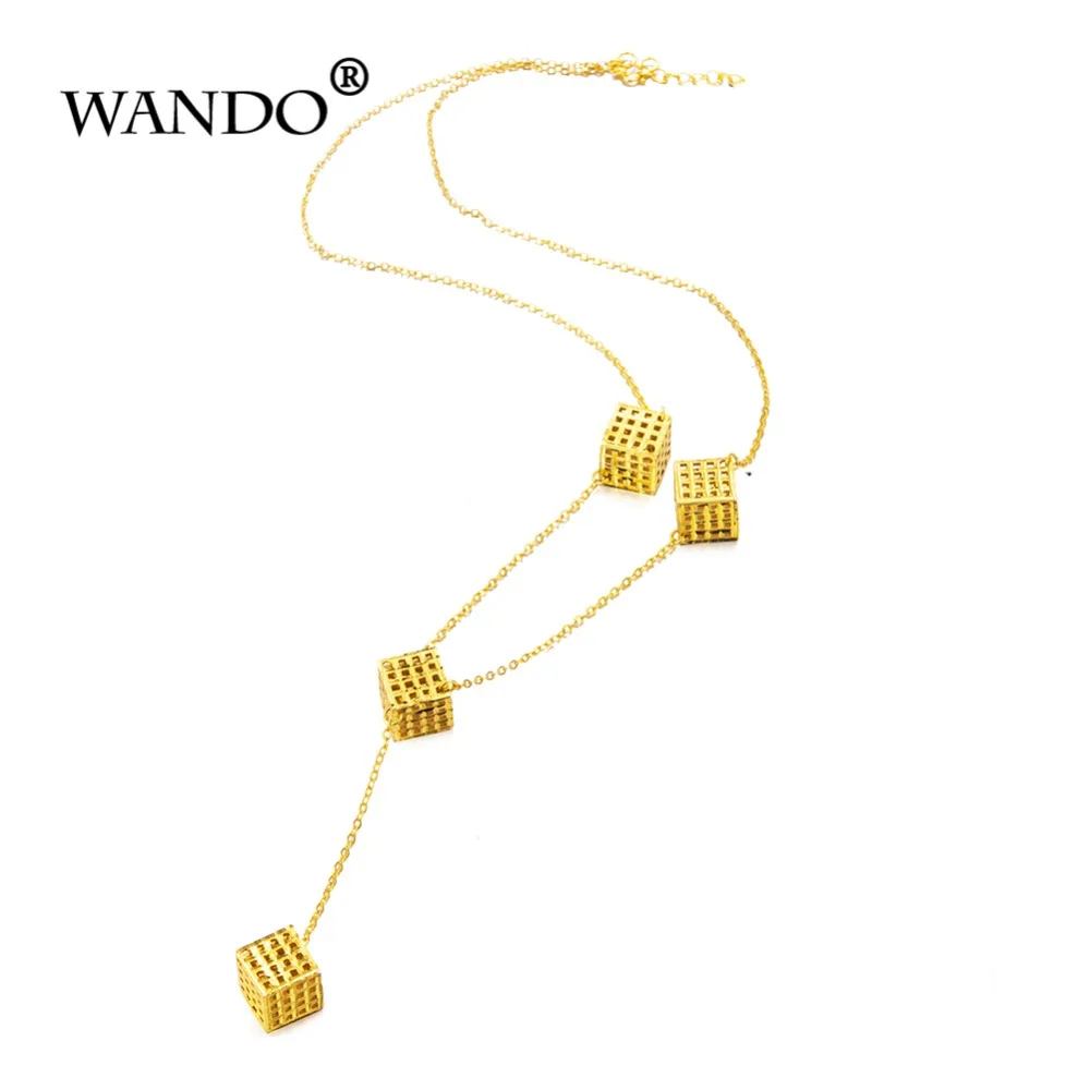 WANDO Simple Classic fashion Stick Pendant Necklace Girl women Link Chain Square Copper Necklaces long Strip Jewelry N7
WANDO Simple Classic fashion Stick Pendant Necklace Girl women Link Chain Square Copper Necklaces long Strip Jewelry N7
