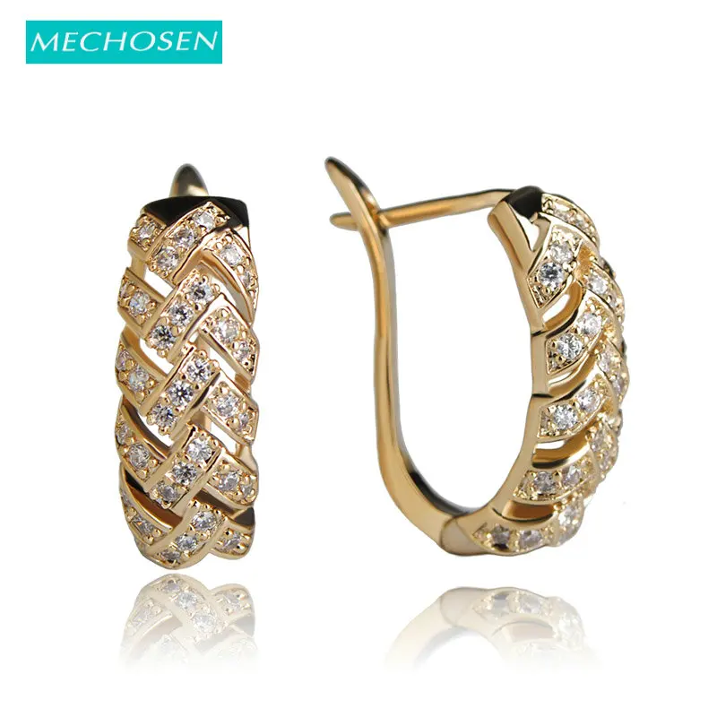 MECHOSEN Fashion Jewelry Stud Earrings Gold Color Rhinestone Aretes Bijoux For Women Luxury AAA Zirconia Princess Hooks Brincos
MECHOSEN Fashion Jewelry Stud Earrings Gold Color Rhinestone Aretes Bijoux For Women Luxury AAA Zirconia Princess Hooks Brincos