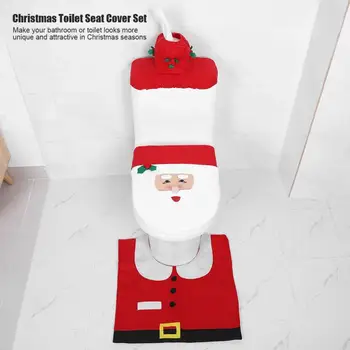 3PC Christmas Toilet Cover Case Decorations Water Lid and Tissue Box Cover Toilet Floor Rug Christmas Decor
3PC Christmas Toilet Cover Case Decorations Water Lid and Tissue Box Cover Toilet Floor Rug Christmas Decor