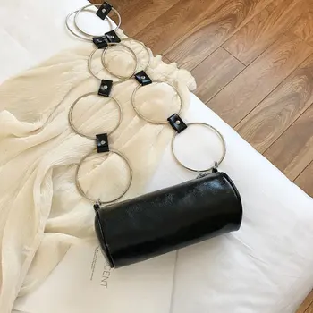 LJT Crossbody Small Bag Simple Ring Cylindrical Bags Barrel-Shaped Personality Creative Single Oblique Chain Shoulder Bag Clutc
LJT Crossbody Small Bag Simple Ring Cylindrical Bags Barrel-Shaped Personality Creative Single Oblique Chain Shoulder Bag Clutc