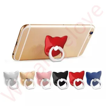 100pcs 360 Degree cat Shape Finger Ring Mobile Phone Holder Stand For iPhone 5 5s 6 6 Plus 6s For all Smart Phone
100pcs 360 Degree cat Shape Finger Ring Mobile Phone Holder Stand For iPhone 5 5s 6 6 Plus 6s For all Smart Phone