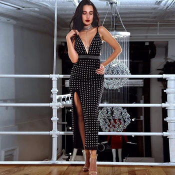2019 Dress Elegant Backless Sexy Fashion Flash Sequined Women Spaghetti Strap Night Club V Neck Body con Party Dresses Wholesale
2019 Dress Elegant Backless Sexy Fashion Flash Sequined Women Spaghetti Strap Night Club V Neck Body con Party Dresses Wholesale
