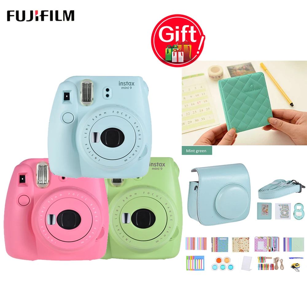 Fujifilm Instax Mini 9 Instax Camera + 14 in 1 Instant Camera Accessories Mini 8 9 Instax Camera Case Bag + 36 Pockets Albums
Fujifilm Instax Mini 9 Instax Camera + 14 in 1 Instant Camera Accessories Mini 8 9 Instax Camera Case Bag + 36 Pockets Albums