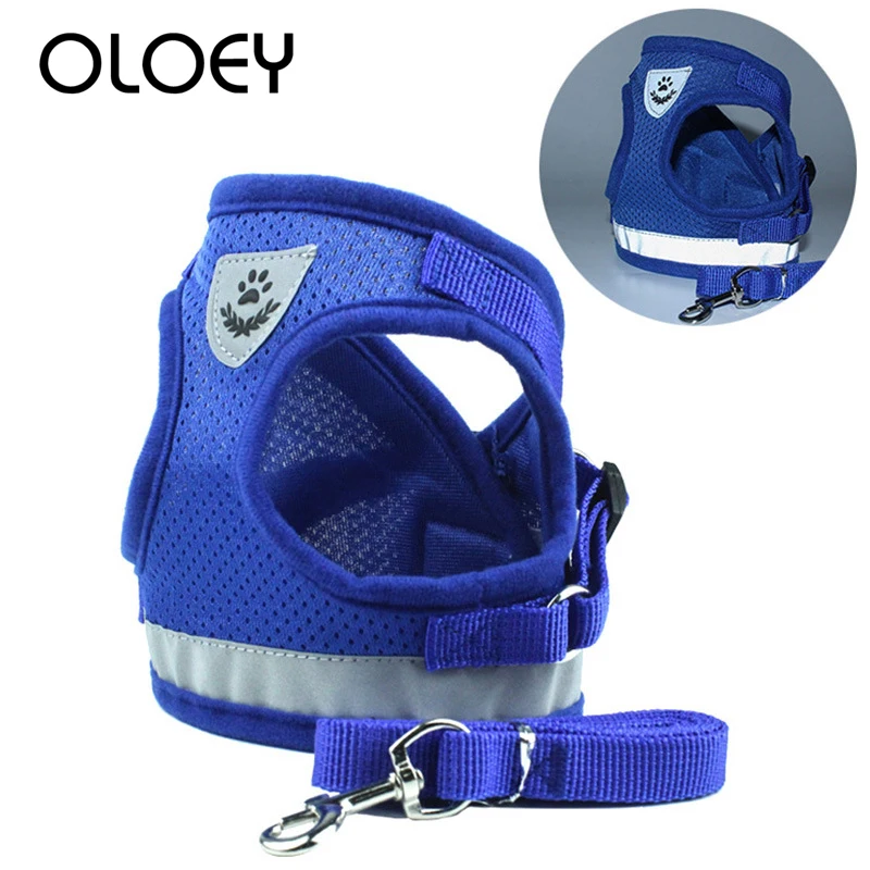 Pet Dog Harness Collar Adjustable Reflective Vest Lead Polyester Mesh Harness Leash for Small Medium Dogs Supplies
Pet Dog Harness Collar Adjustable Reflective Vest Lead Polyester Mesh Harness Leash for Small Medium Dogs Supplies