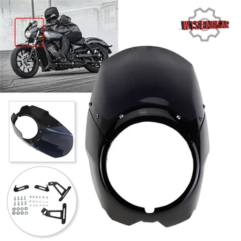 Motorcycle Front Headlight Fairing Mask Cowl Headlamp Visor Mask Mounting Hardware For Victory Octane 2017 Gloss Black WISENGEAR 
Motorcycle Front Headlight Fairing Mask Cowl Headlamp Visor Mask Mounting Hardware For Victory Octane 2017 Gloss Black WISENGEAR