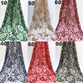 NEW High Quality 2019 Tulle sequins French Nigerian Lace Fabrics 3 D Flowers Embroidered Guipure African 3d Lace Fabric gold 
NEW High Quality 2019 Tulle sequins French Nigerian Lace Fabrics 3 D Flowers Embroidered Guipure African 3d Lace Fabric gold