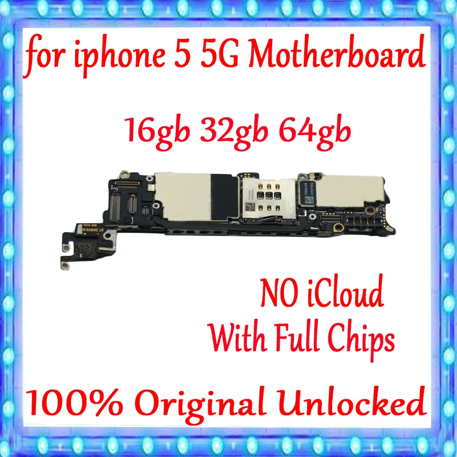 Factory unlocked for iphone 5 Motherboard with Free iCloud,100% Original for iphone 5 5g Mainboard with IOS System,Good Tested
Factory unlocked for iphone 5 Motherboard with Free iCloud,100% Original for iphone 5 5g Mainboard with IOS System,Good Tested