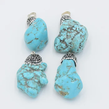Irregular Shape Natural Stone Turquoises Necklace Pendant For Women Vintage Antique Silver Plated Unique Design Fashion Jewelry
Irregular Shape Natural Stone Turquoises Necklace Pendant For Women Vintage Antique Silver Plated Unique Design Fashion Jewelry
