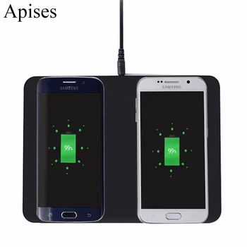2 in 1 Dual Wireless Charger For iPhone 8 Plus Universal Qi Charger For Phone Wireless Charging Pad For Sony Z3V Z4V
2 in 1 Dual Wireless Charger For iPhone 8 Plus Universal Qi Charger For Phone Wireless Charging Pad For Sony Z3V Z4V