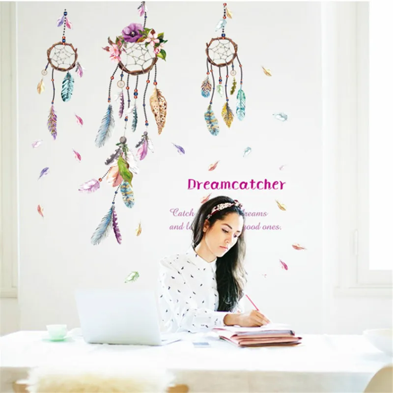 Fashion INDIAN Campanula feather Wall Sticker Dream Wall Art Decal Bohemian Feather Decor Dreamcatcher Bedroom Decor Poster
Fashion INDIAN Campanula feather Wall Sticker Dream Wall Art Decal Bohemian Feather Decor Dreamcatcher Bedroom Decor Poster