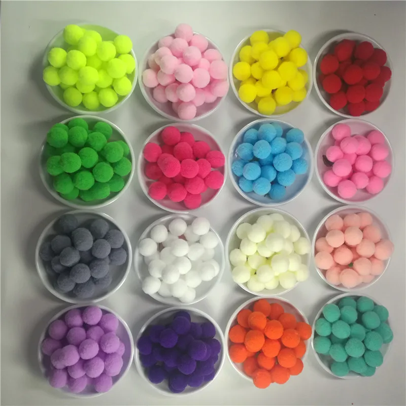 80Pcs 20mm Pink Red White Blue Purple Yellow Black PomPoms Plush Ball DIY Crafts Wedding Clothes Garment Decoration Accessories
80Pcs 20mm Pink Red White Blue Purple Yellow Black PomPoms Plush Ball DIY Crafts Wedding Clothes Garment Decoration Accessories