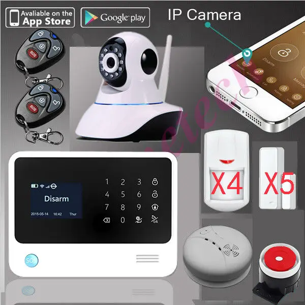 G90B WIFI GSM alarm system with smart app,Wifi home security Alarm System+SMS alarm support IP camera+smoke senser fire alarm
G90B WIFI GSM alarm system with smart app,Wifi home security Alarm System+SMS alarm support IP camera+smoke senser fire alarm