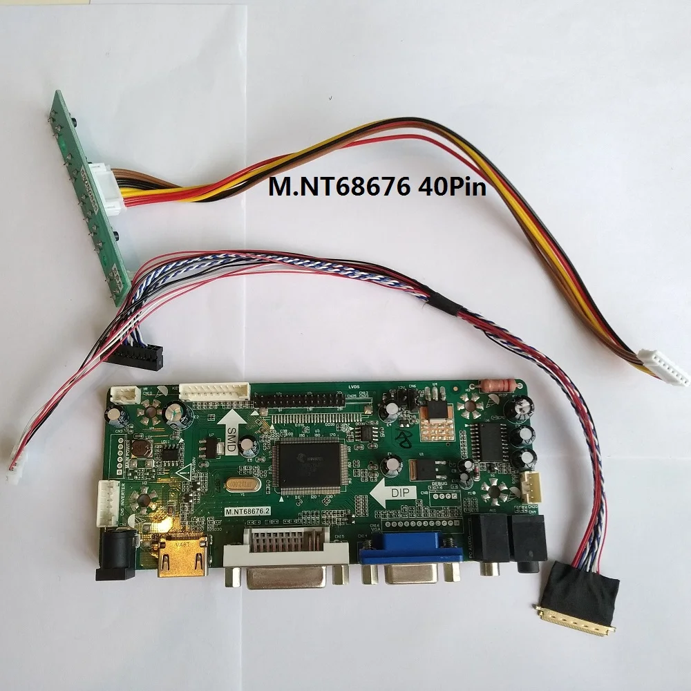 Kit for HT140WXB-501 HDMI LCD LED DIY LVDS 40pin 14" VGA DVI Panel Screen Monitor M.N68676 1366X768 Controller board
Kit for HT140WXB-501 HDMI LCD LED DIY LVDS 40pin 14" VGA DVI Panel Screen Monitor M.N68676 1366X768 Controller board