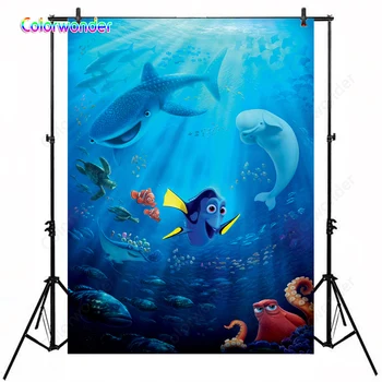 Photography Background Clownfish with Other Deep Sea Animals 5x7ft Underwater World Custom Backdrops for Kids Birthday Party
Photography Background Clownfish with Other Deep Sea Animals 5x7ft Underwater World Custom Backdrops for Kids Birthday Party