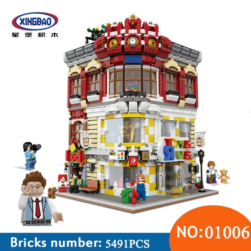 XingBao 01006 5491Pcs Genuine Creative MOC City Series The Toys and Bookstore Set Building Blocks Bricks Toys For Children Gift
XingBao 01006 5491Pcs Genuine Creative MOC City Series The Toys and Bookstore Set Building Blocks Bricks Toys For Children Gift