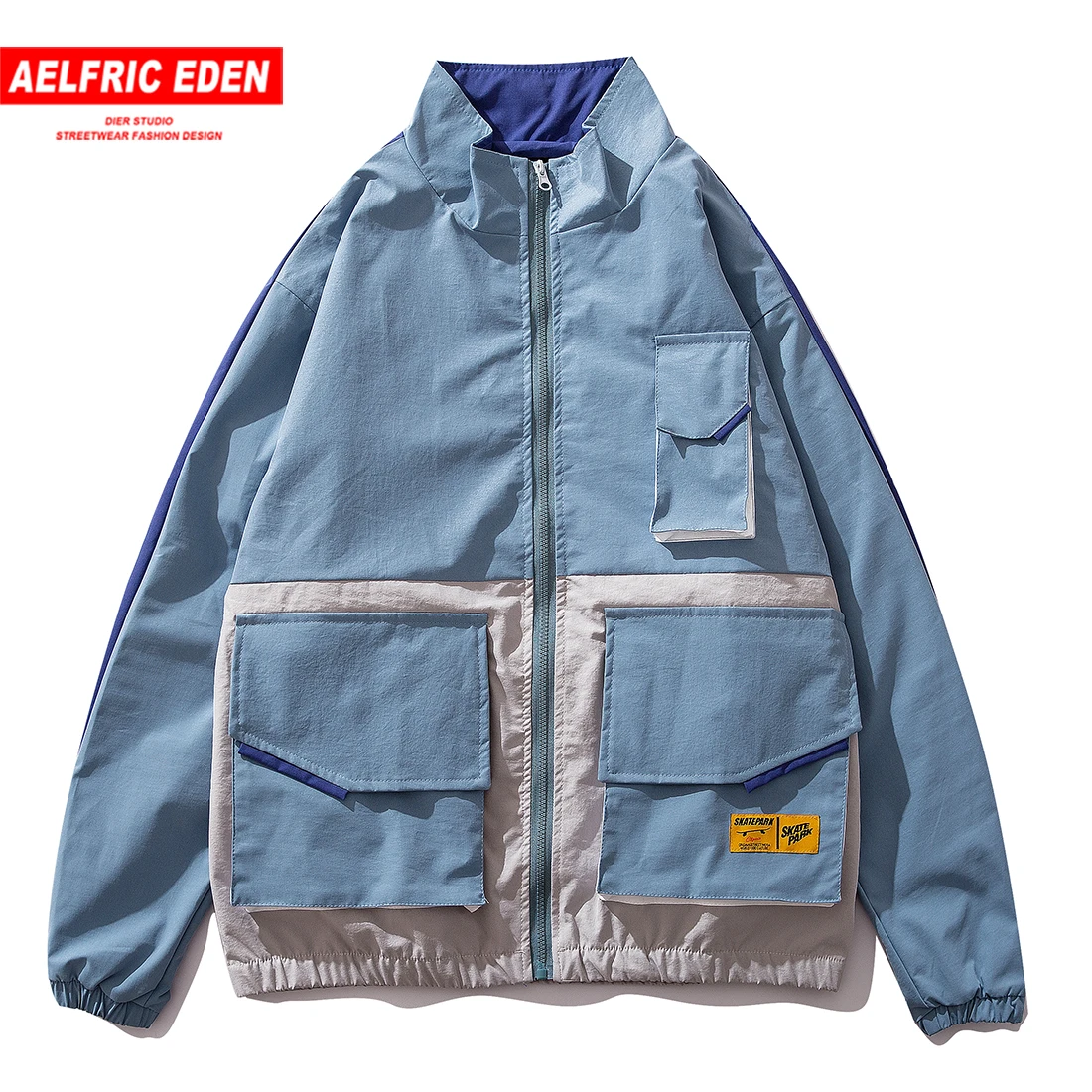 Aelfric Eden Japanese Style Fashion Color Clock Patchwork Letter Print Pocket Jacket Men Hip Hop Harajuku Casual Streetwear Coat
Aelfric Eden Japanese Style Fashion Color Clock Patchwork Letter Print Pocket Jacket Men Hip Hop Harajuku Casual Streetwear Coat