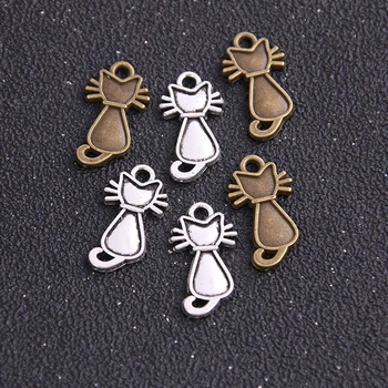 16PCS 12*22mm New Product Two Color Cat Charms Animal Pendant Jewelry Metal Alloy Jewelry Marking
16PCS 12*22mm New Product Two Color Cat Charms Animal Pendant Jewelry Metal Alloy Jewelry Marking