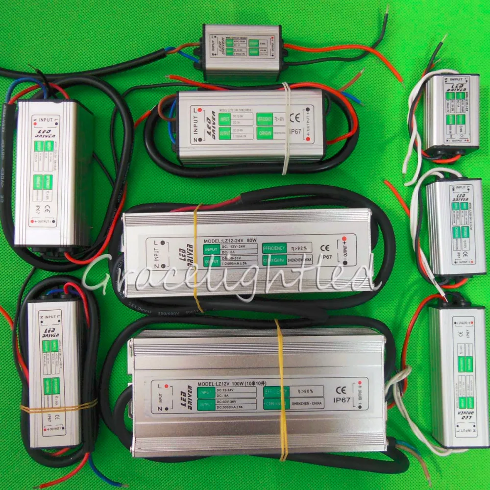 Waterproof DC 12V - 24V Input Constant Current Transformer Power Supply LED Driver For 10W 20W 30W 50 100W High Power led chip
Waterproof DC 12V - 24V Input Constant Current Transformer Power Supply LED Driver For 10W 20W 30W 50 100W High Power led chip