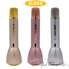 3 In 1 Wireless Bluetooth Microphone With Bluetooth Speaker & Power Bank Magic Karaoke Microphone K Song Outdoor KTV K088