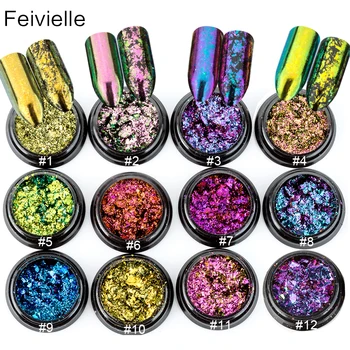 Feivielle New 0.2g/ Box Chameleon Flakes Magic Multi Chrome 15 Color Nail Powder Glitter Sequins Nail Art Gel Manicure Supplies
Feivielle New 0.2g/ Box Chameleon Flakes Magic Multi Chrome 15 Color Nail Powder Glitter Sequins Nail Art Gel Manicure Supplies