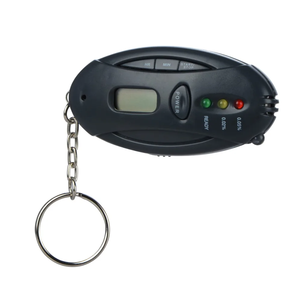 DJSona Digital Alcohol Tester with Lcd Clock Timer Mini Flashlight Led Keychain Alcoholimetro Breathalyzer Parking Gadgets Digit
DJSona Digital Alcohol Tester with Lcd Clock Timer Mini Flashlight Led Keychain Alcoholimetro Breathalyzer Parking Gadgets Digit