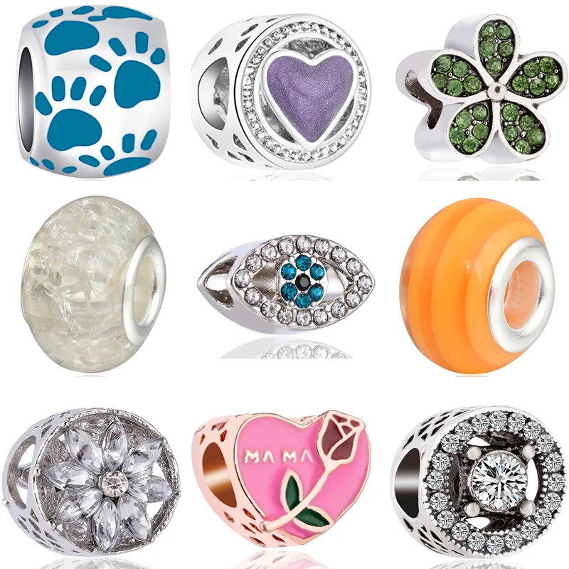 Small Luxurious Flower Four-leaf Clover Love Heart Crystal Beads Fit Pandora Charms Bracelets for Women DIY Jewelry Simple Style
Small Luxurious Flower Four-leaf Clover Love Heart Crystal Beads Fit Pandora Charms Bracelets for Women DIY Jewelry Simple Style