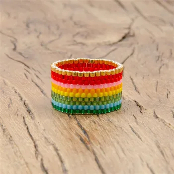 Shinus 10pcs/lot Miyuki Ring Summer Jewelry Rings For Women Boho Chic Gift Handmade Bohemian Colorful Anillos Mujer Gothic Bague 
Shinus 10pcs/lot Miyuki Ring Summer Jewelry Rings For Women Boho Chic Gift Handmade Bohemian Colorful Anillos Mujer Gothic Bague