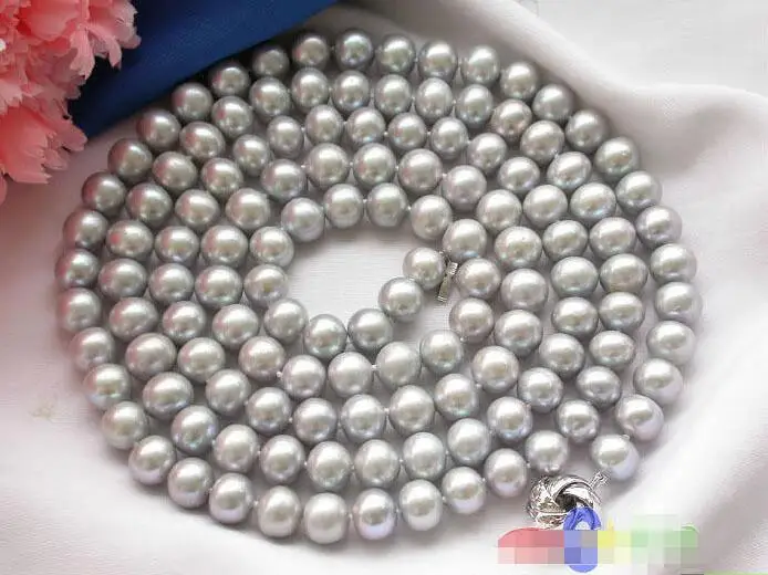 FREE SHIPPING HOT sell new Style >>>>AA++ 50" 10mm ROUND GRAY Freshwater Cultured PEARL NECKLACE
FREE SHIPPING HOT sell new Style >>>>AA++ 50" 10mm ROUND GRAY Freshwater Cultured PEARL NECKLACE
