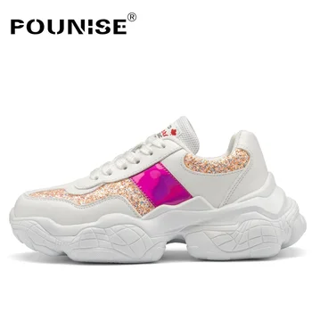 2019 New Sneakers Women Spring Platform Sneakers White Soft Woman Casual Flats Chunky Shoes Breathable Vulcanized Shoes big35-41
2019 New Sneakers Women Spring Platform Sneakers White Soft Woman Casual Flats Chunky Shoes Breathable Vulcanized Shoes big35-41