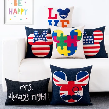 American style Linen Cushion Cover Cartoon Word Simple modern pattern Pillow Case Sofa Chair Waist Pillow cover Home Decorative
American style Linen Cushion Cover Cartoon Word Simple modern pattern Pillow Case Sofa Chair Waist Pillow cover Home Decorative