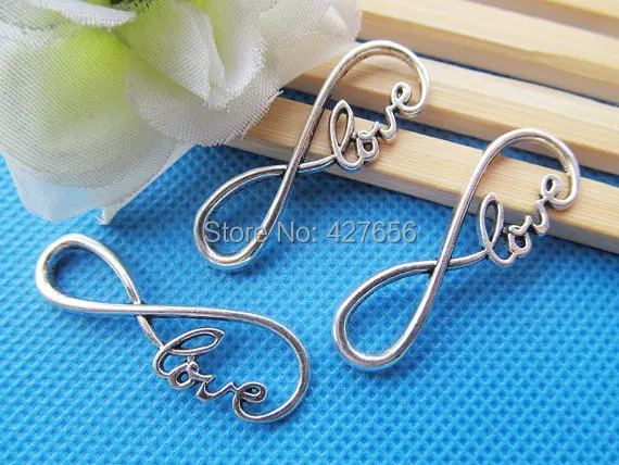 50pcs Antique Silver tone/Antique Bronze Love Infinity Connector Pendant Charm/Finding,For Bracelet & Necklace,DIY Accessory
50pcs Antique Silver tone/Antique Bronze Love Infinity Connector Pendant Charm/Finding,For Bracelet & Necklace,DIY Accessory