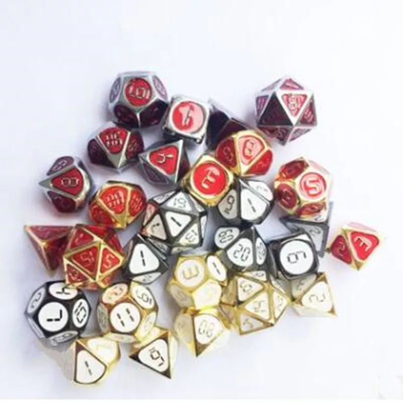 2019 latest dice DND running group Board game metal dice Multi-faceted 7 sets of dice
2019 latest dice DND running group Board game metal dice Multi-faceted 7 sets of dice