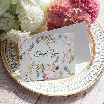 50pcs Mini thank you butterfly deep color flower card as Scrapbooking wedding invitation DIY Decoration party gift message card
50pcs Mini thank you butterfly deep color flower card as Scrapbooking wedding invitation DIY Decoration party gift message card