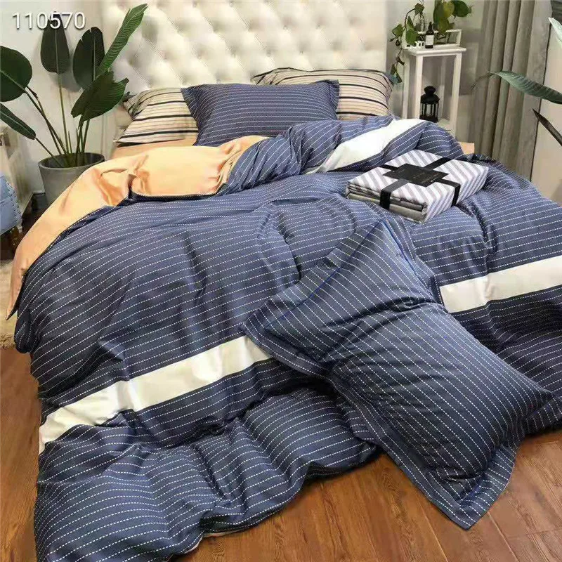 Printed Long-staple Cotton Bedding Set Noble Stripe Comforter Bedding Sets Luxury Bed Sheet Set Linen Queen Duvet Cover Set
Printed Long-staple Cotton Bedding Set Noble Stripe Comforter Bedding Sets Luxury Bed Sheet Set Linen Queen Duvet Cover Set